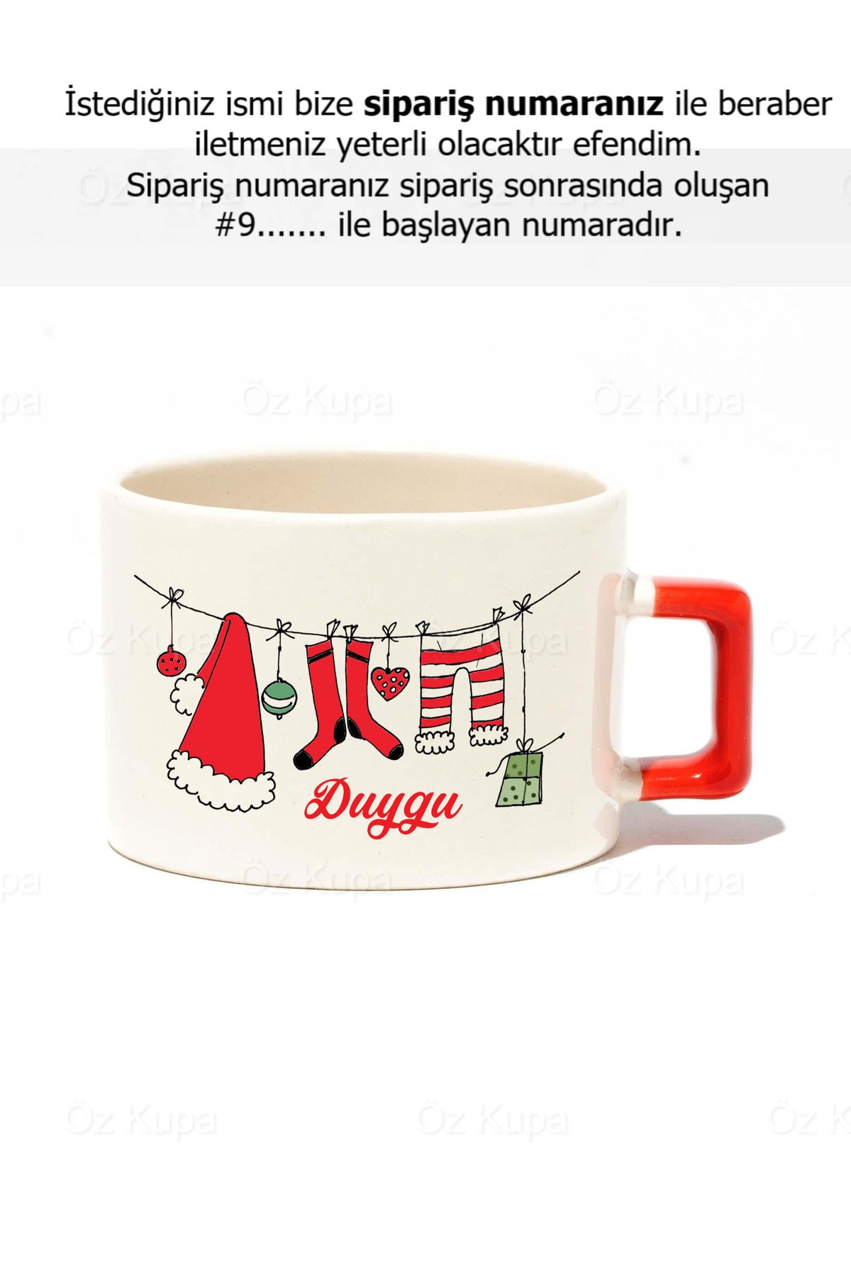 Öz KupaYılbaşı Kişiye ÖzelMerry Christmas Hed...