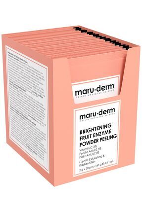Aydınlatıcı Meyve Enzim Toz Peeling 60 GR (Vitamin C 3% + Ferulic Acid 0,5% + Kojic Acid 0,2%) Image 0