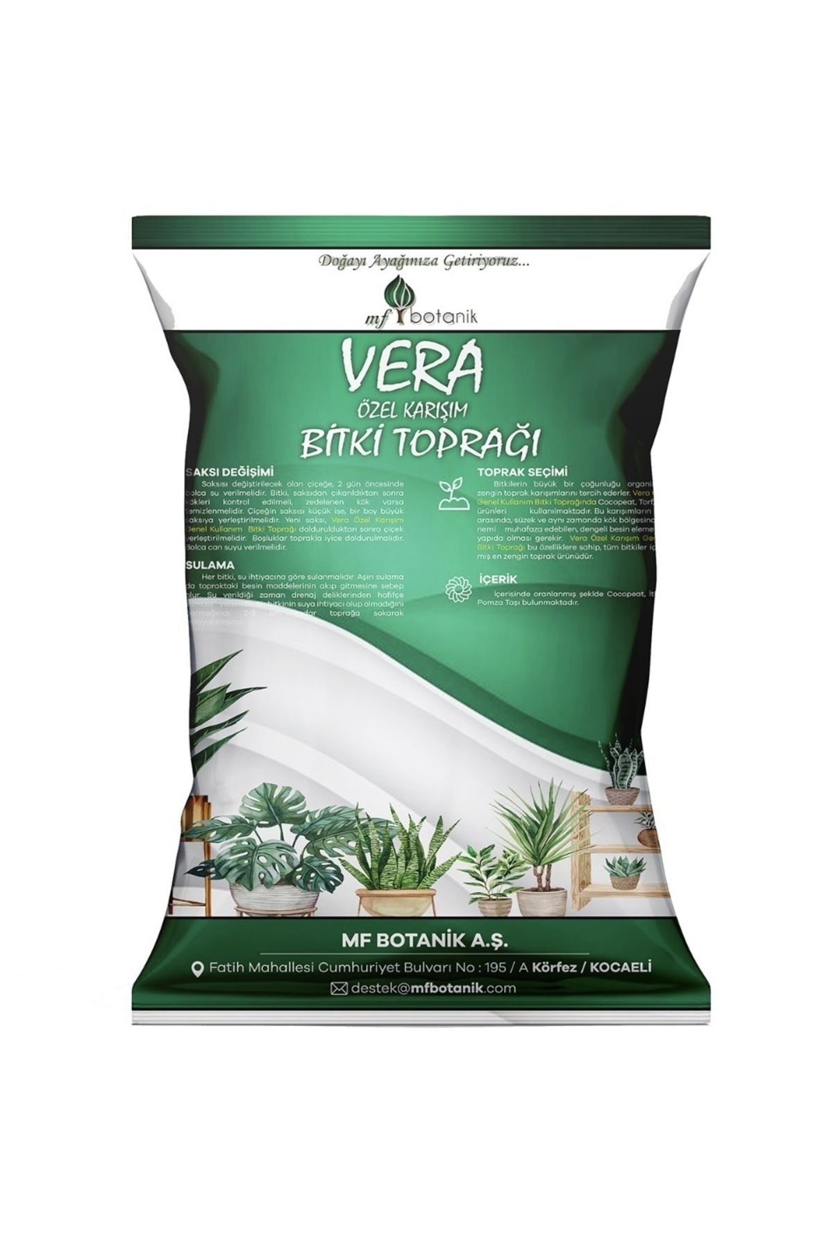 Vera-mix Özel Karışım Saksı Harcı Ithal Torf Cocopeat Bitki Toprağı 20 Litre