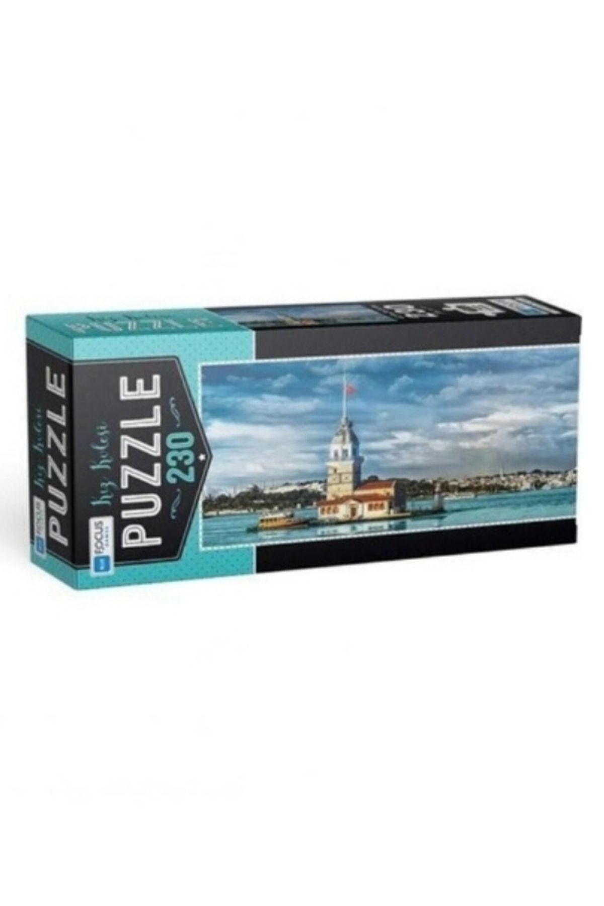 3'lü Set Puzzle - 1000 Parça Cinque Terre + 230 Parça Kız Kulesi + Puzzle Yapıştırıcı