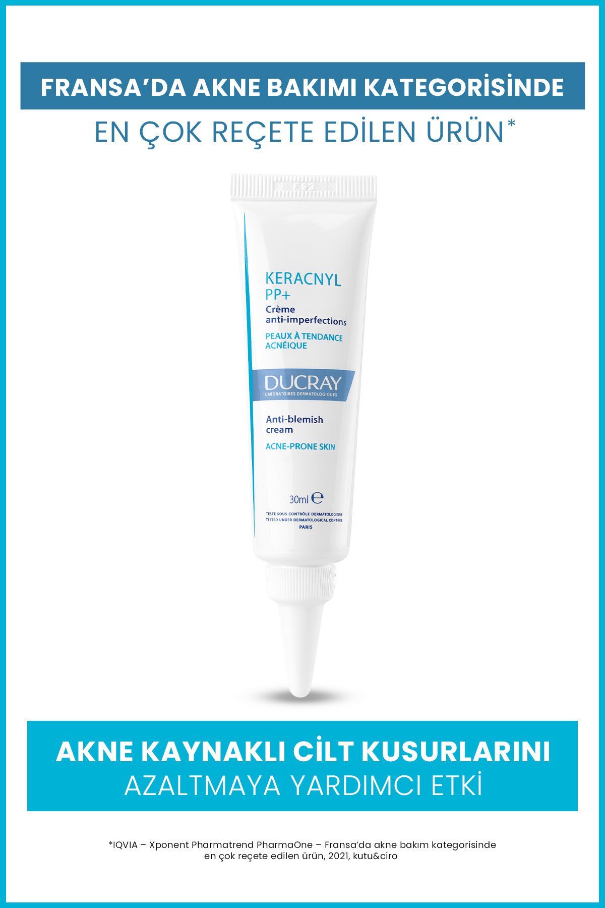 Keracnyl PP+ Akneye Eğilimli Ciltler İçin Cilt Kusurlarını Azaltmaya Yardımcı Bakım Kremi 30 ml