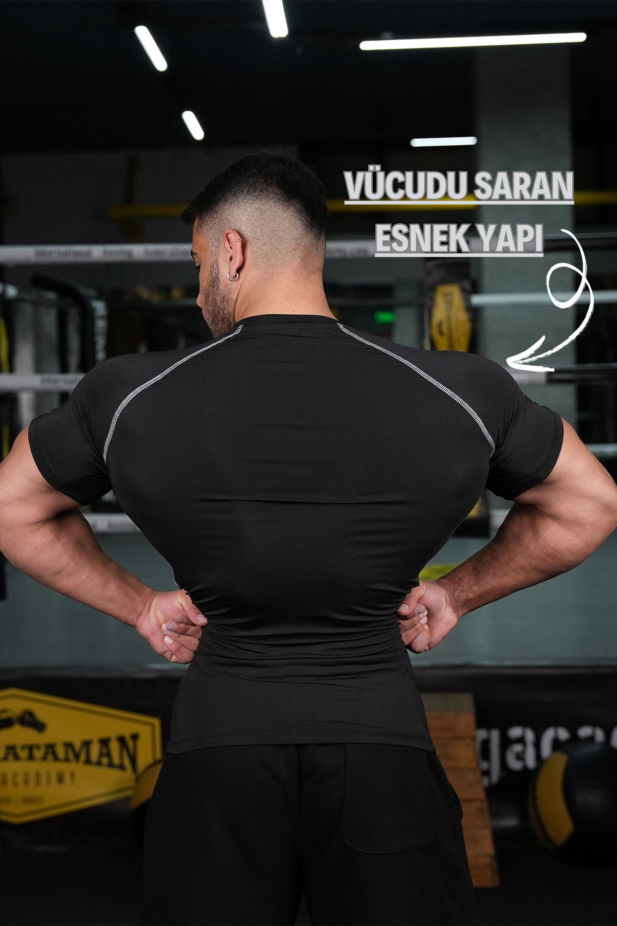 Kısa Kollu Compression Tshirt Body