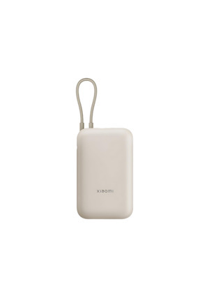 Power Bank 10000mAh Entegre Kablo USB ve USB-C Portu 22.5W BHR9072GL - Tan Image 0