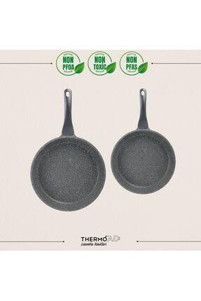 | Tava Seti | Midas Serisi | 2 Parça | Gri | 20cm-26cm Image 0