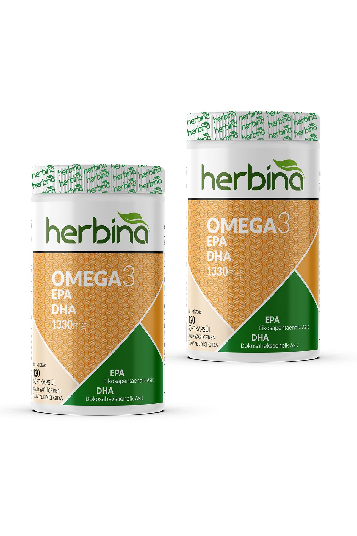 Herbina Omega 3 120 SoftjelBalık Yağı 2 Adet