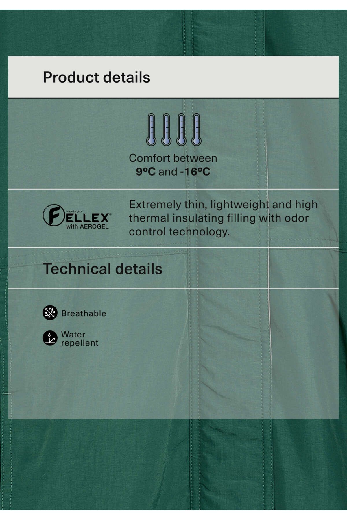 FELLEX® AEROGEL dolgulu ceket