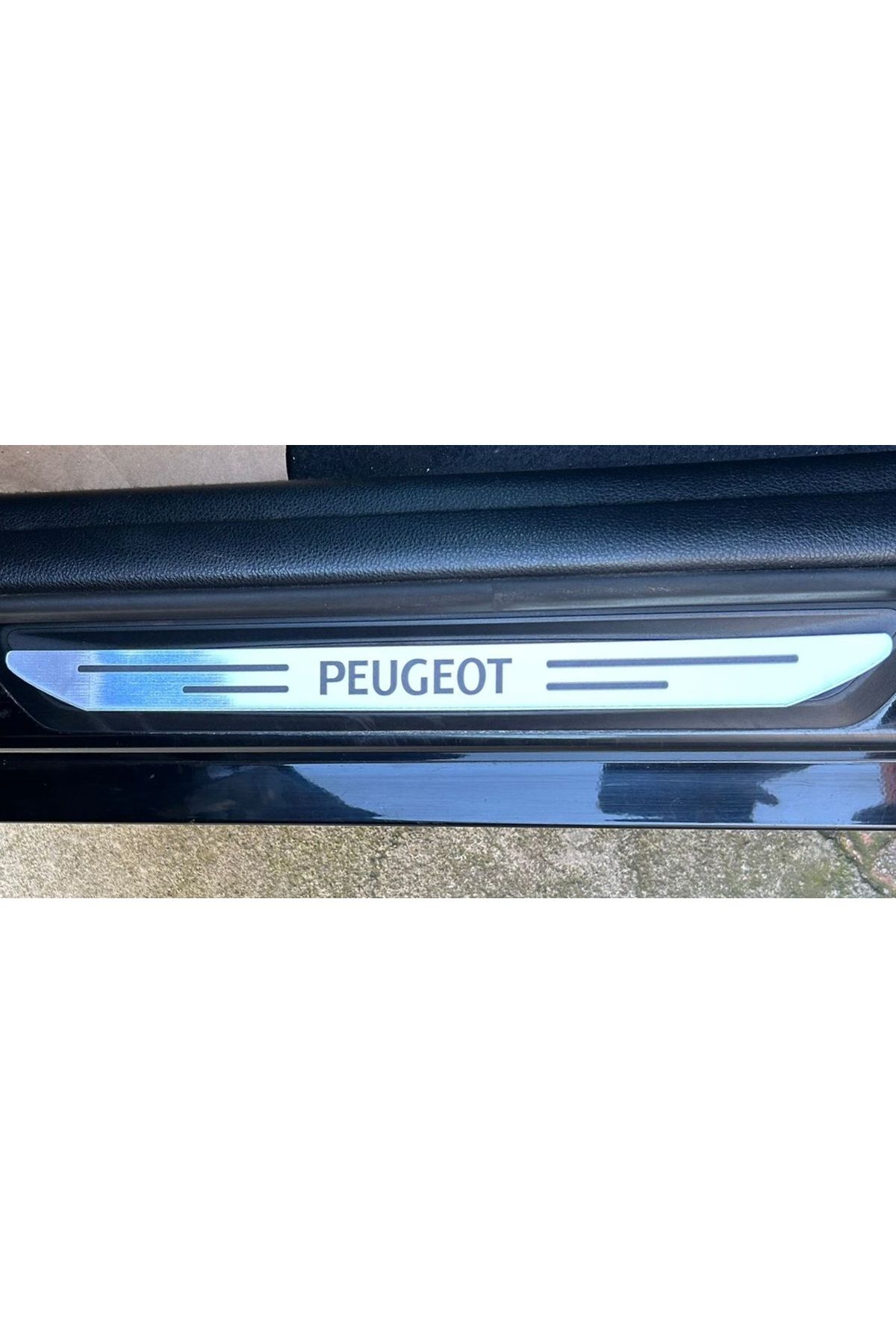 Peugeot 206 Sw Özel Kapı Eşik Yazısı Krom