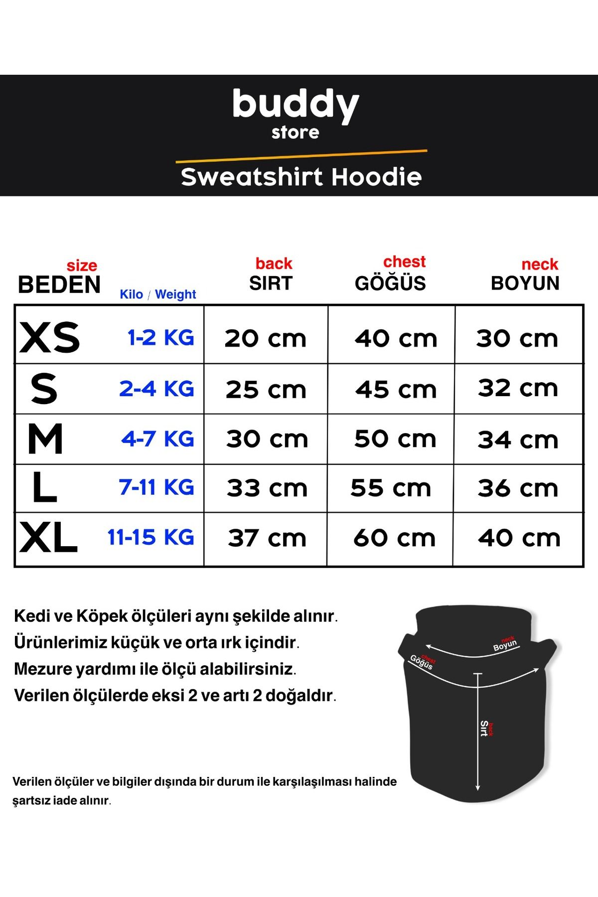 Kedi & Köpek Kıyafeti Sweatshirt - Be Happy Baskılı Turuncu Sweatshirt