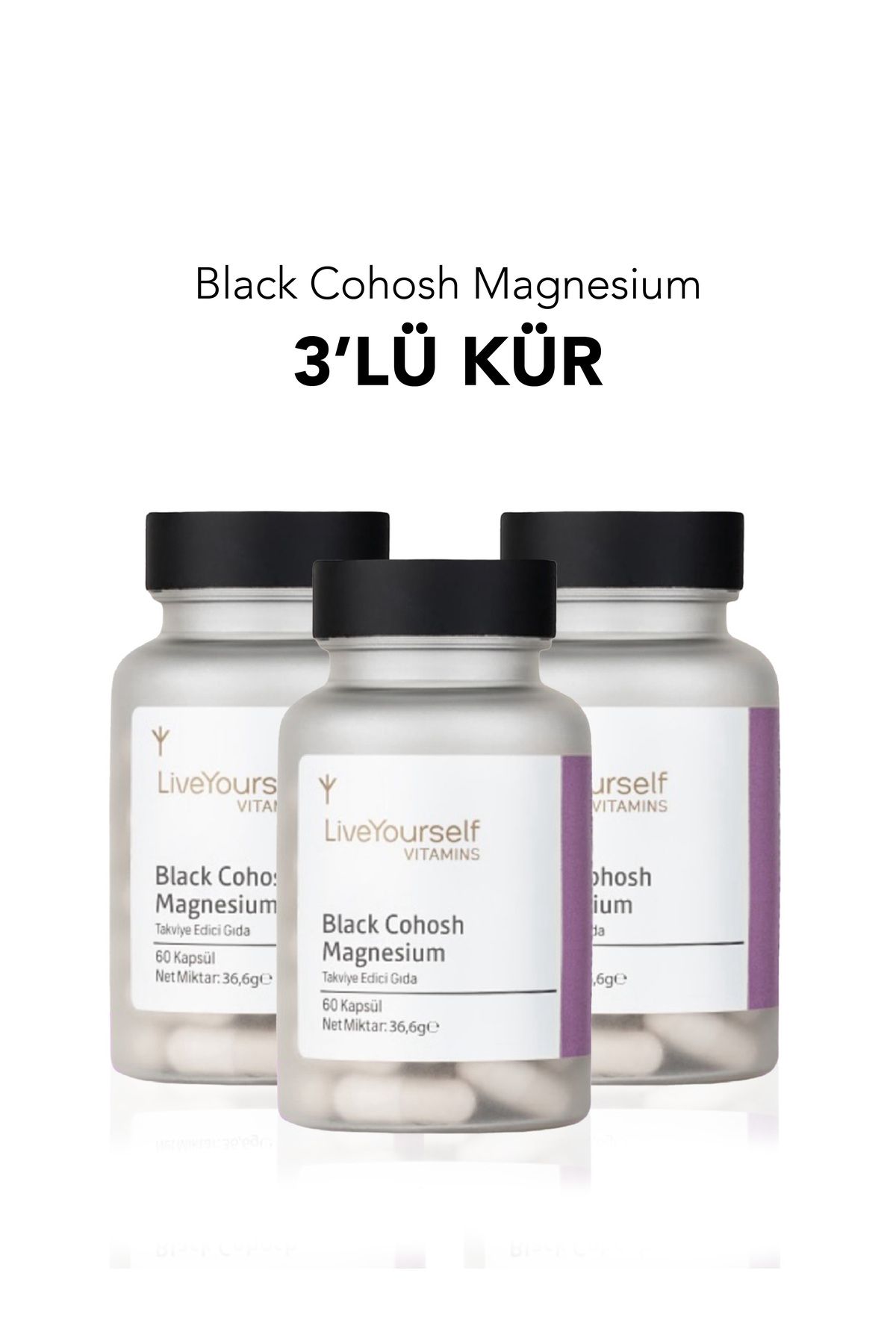 Live Yourself Black CohoshMagnezyum 3 lü Kür