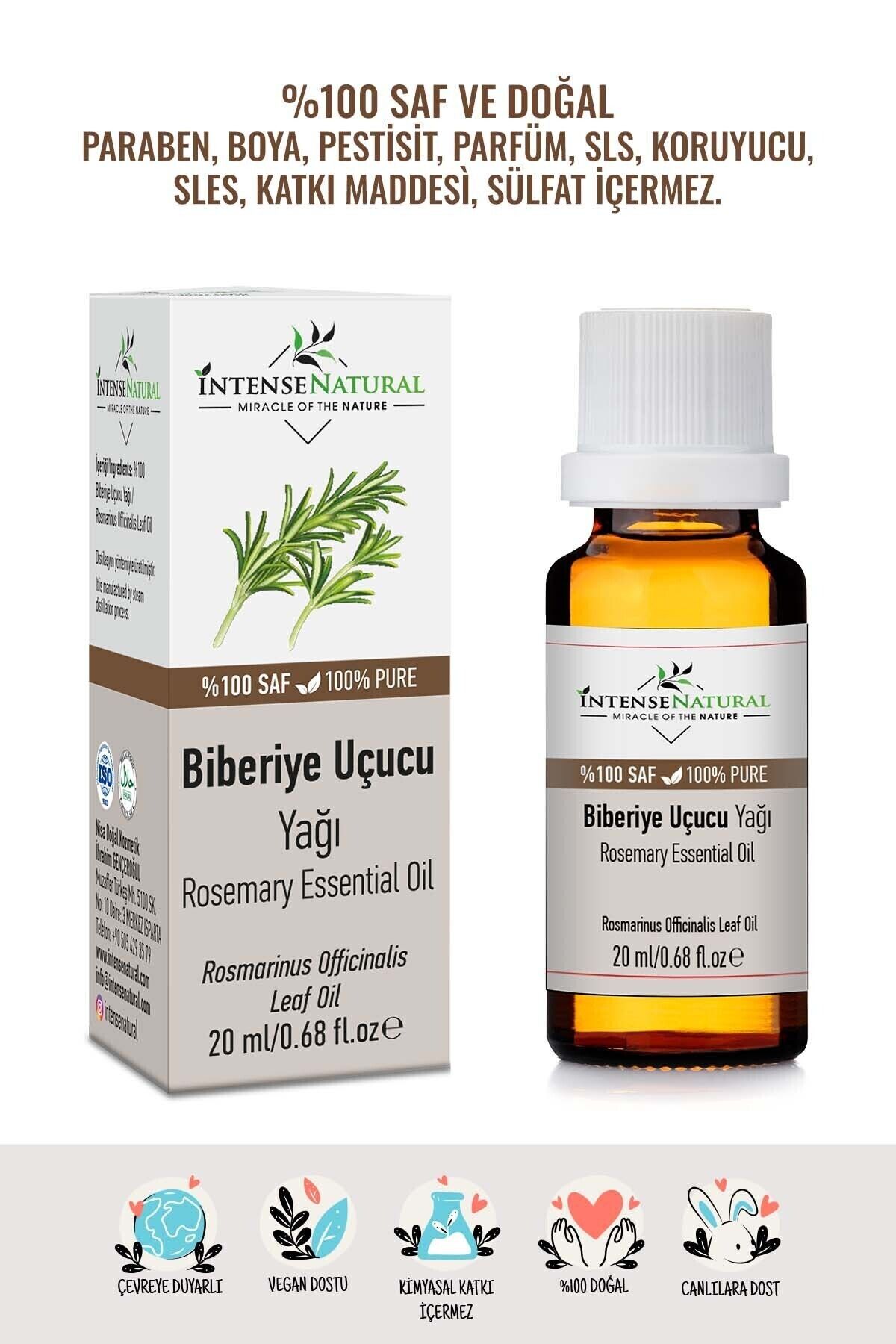 İntense Natural BiberiyeUçucu Yağı 20 ml %100...