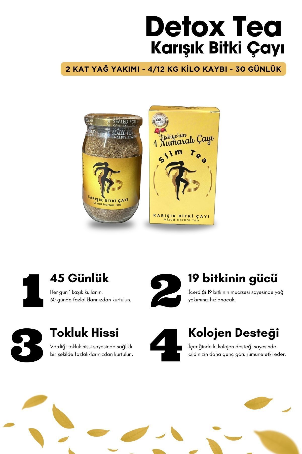 Slim TR Detox Tea Destekleyici Bitkisel Karışımlı Form Çayı