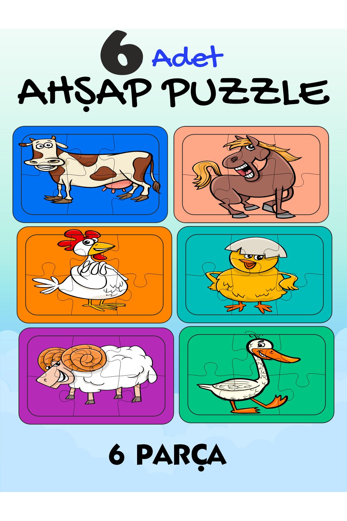 ASE DİZAYN ahşap puzzleyapboz egitici öğretic...