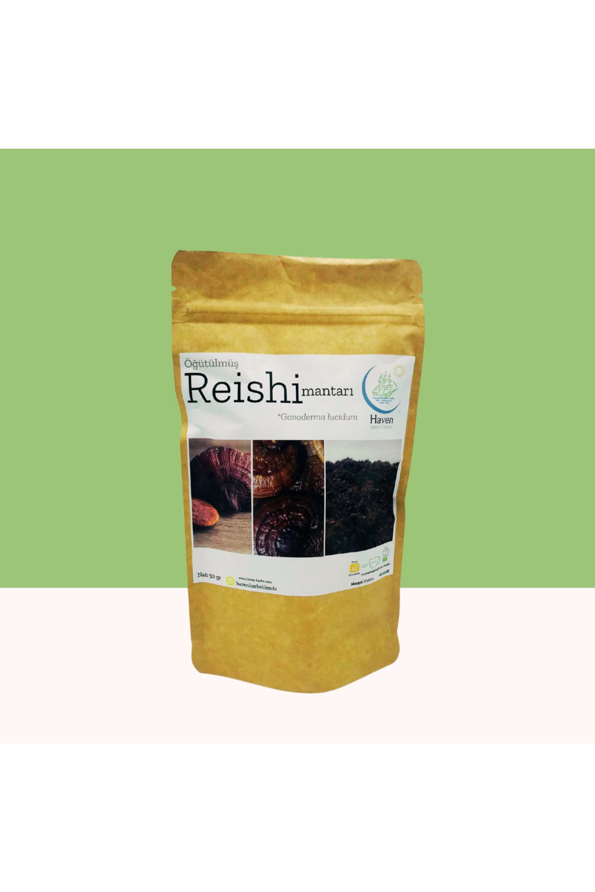 Haven Herbs & Blends ReishiMantarı 50 Gr | Ga...