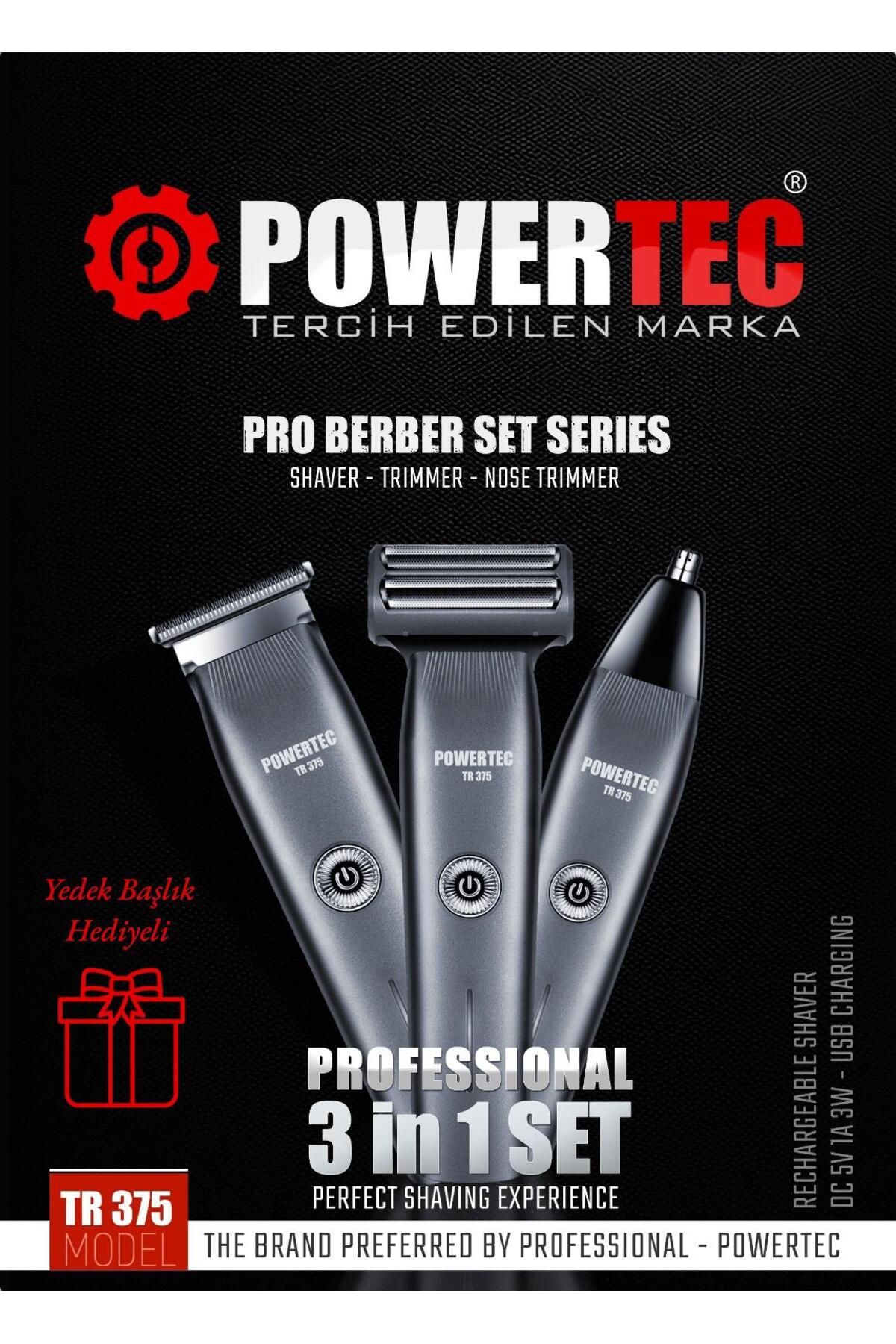 Powertec TR-375 (3in1) GünlükErkek Tıraş Bakı...