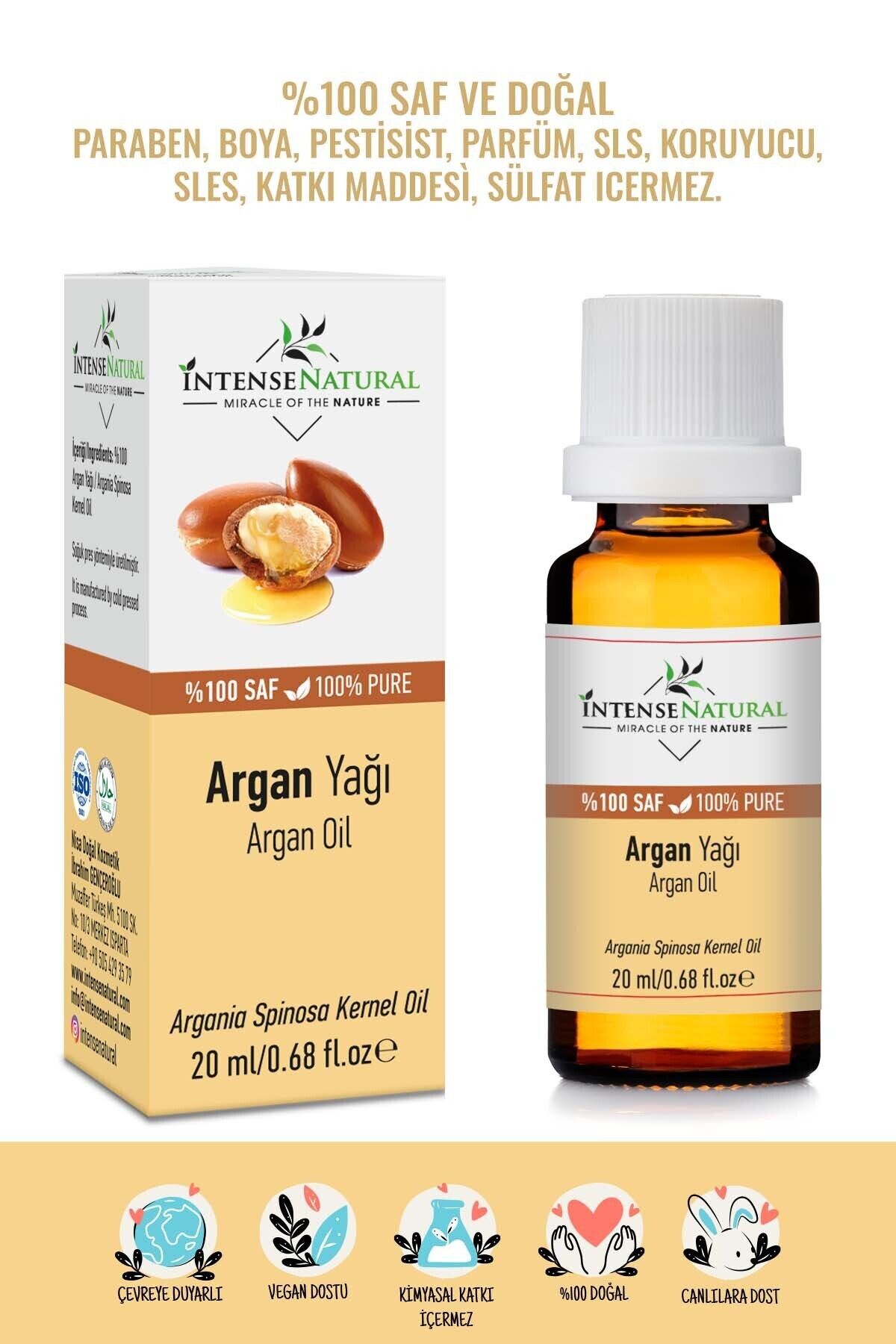 İntense Natural Argan YağıSoğuk Sıkım 20 ml %...