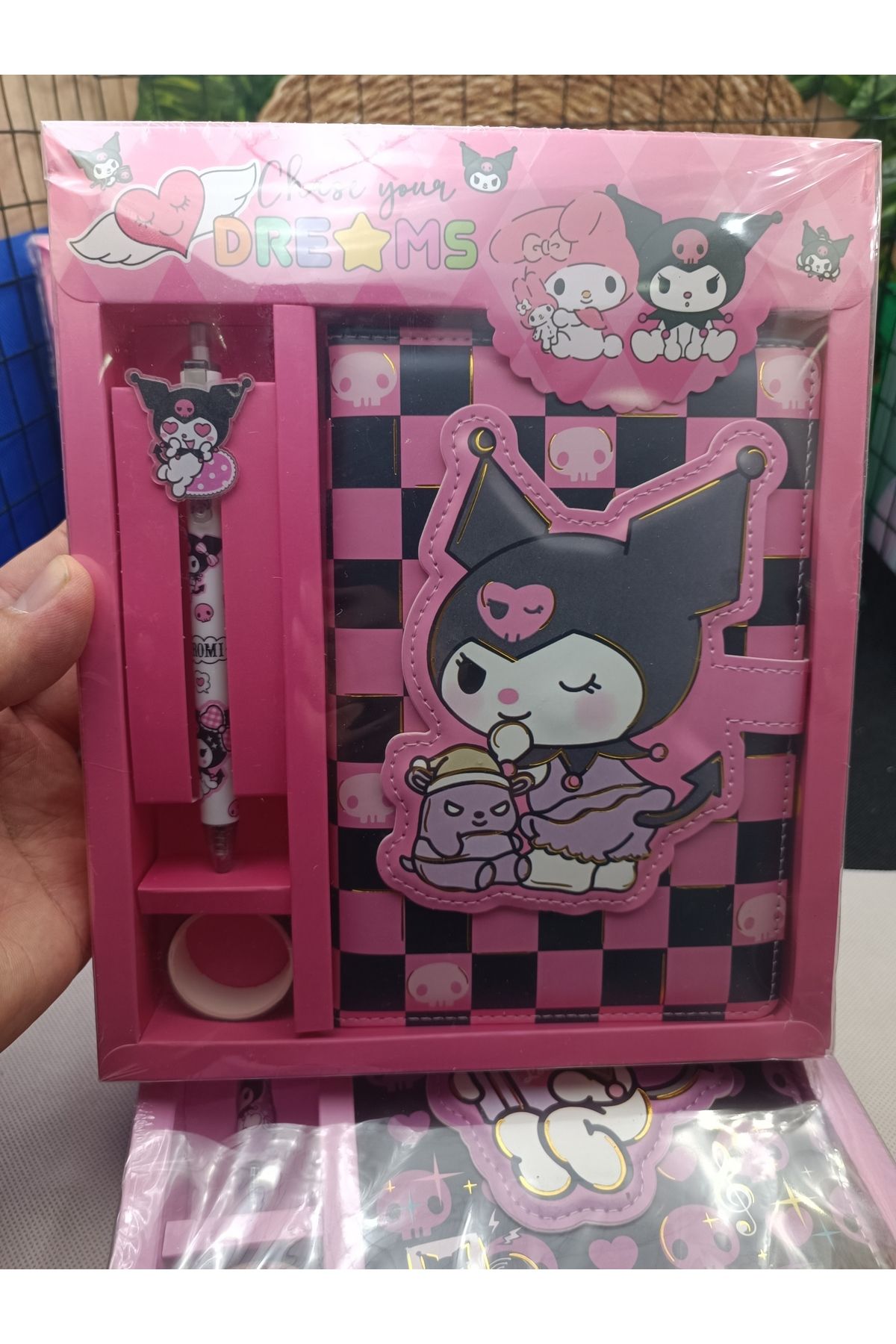 sanrio kuromi cinnamoroll lüx hediyelik kırtasiye seti