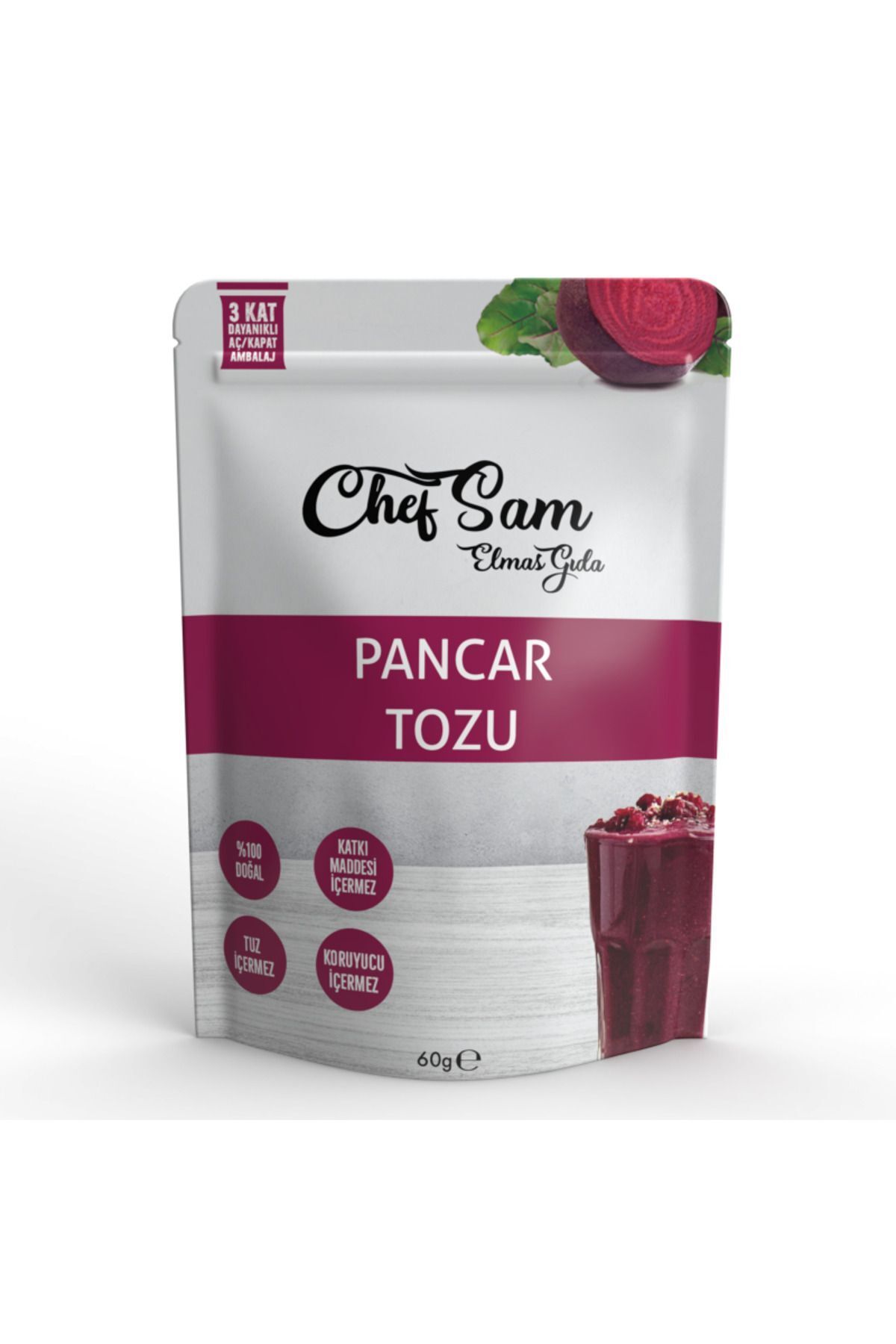 CHEF SAM Pancar Tozu 120 grKoruyucu Içermez (...