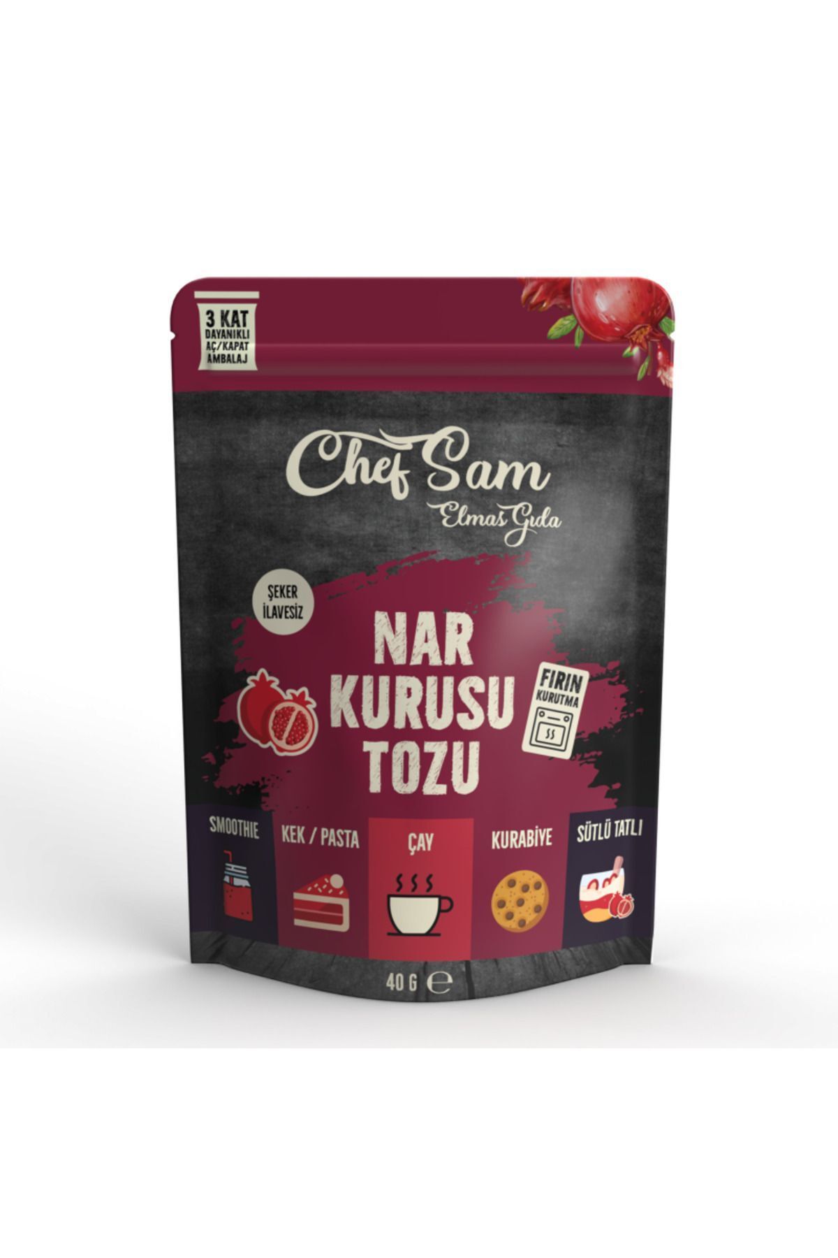 CHEF SAM Nar Kurusu Tozu 40gr