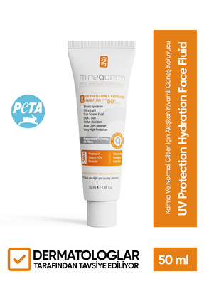 Karma Ve Normal Ciltler Için Akışkan Kıvamlı Güneş Koruyucu/uv Protection Hydration Face Fluid Image 0