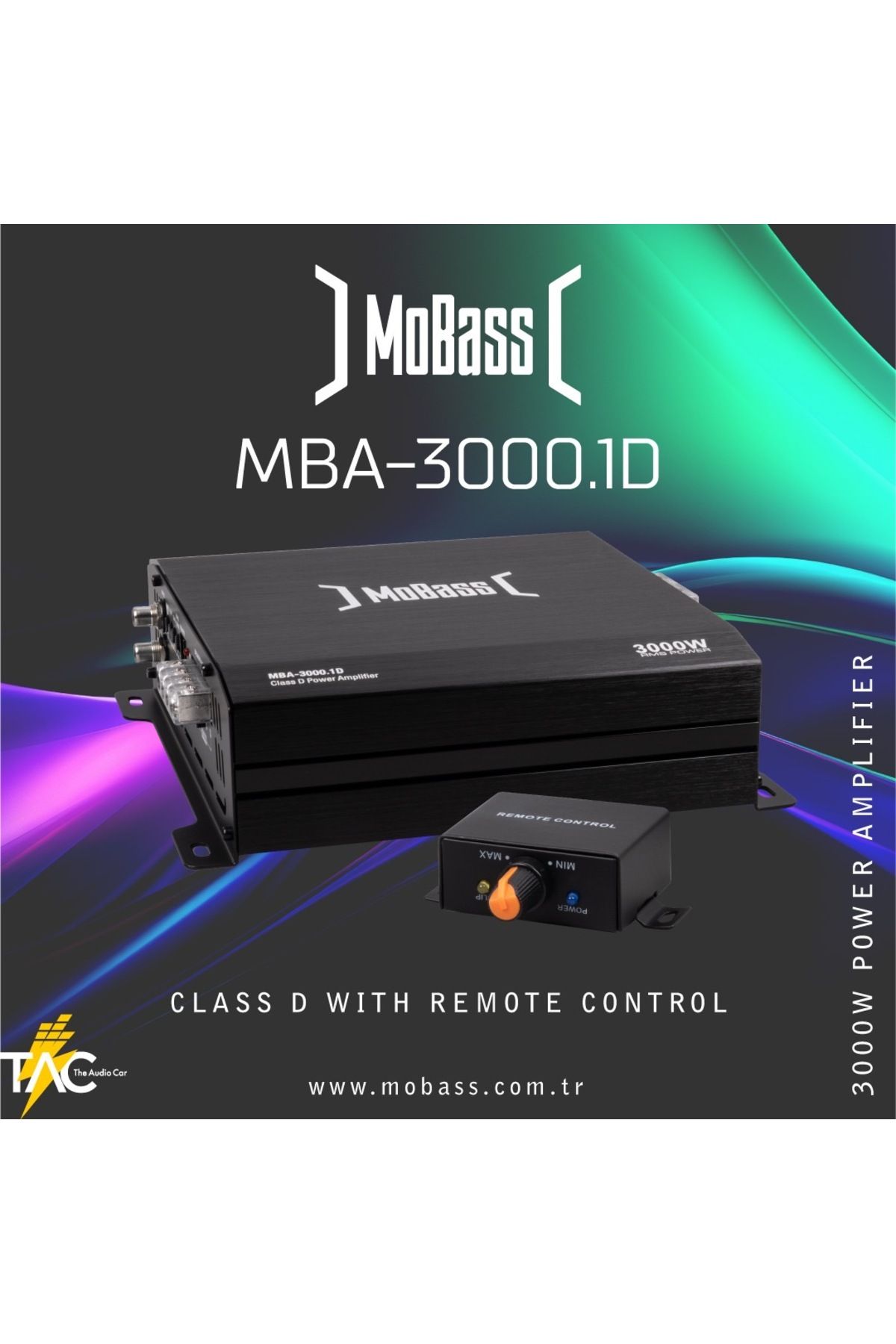 Mobass Mba-3000.1 Mono AmfiYeni Seri 1ohm 300...