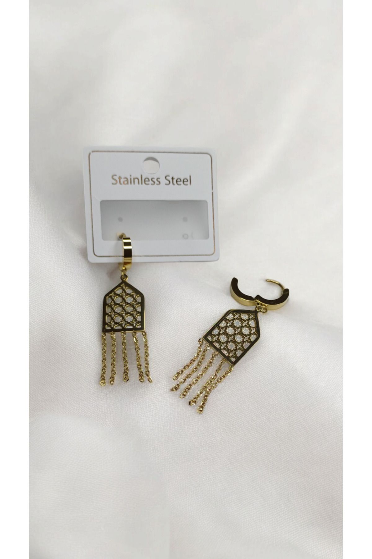 Üstün Çelik sallanan Otantik küpe Stainless stell