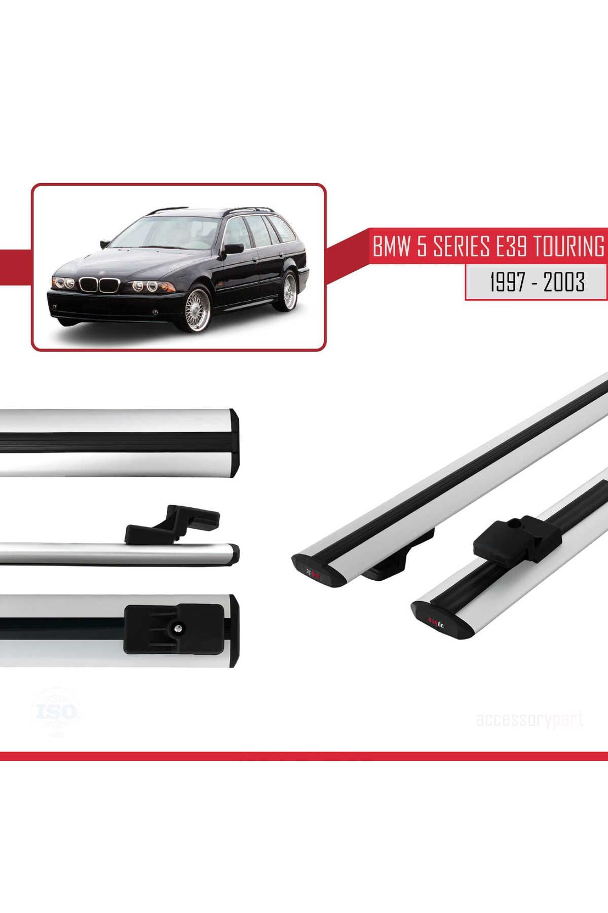 Bmw 5 Serisi (E39) Touring 1997-2003 Arası Ile Uyumlu Basıc Model Universal Ara Atkı Tavan Barı Gri