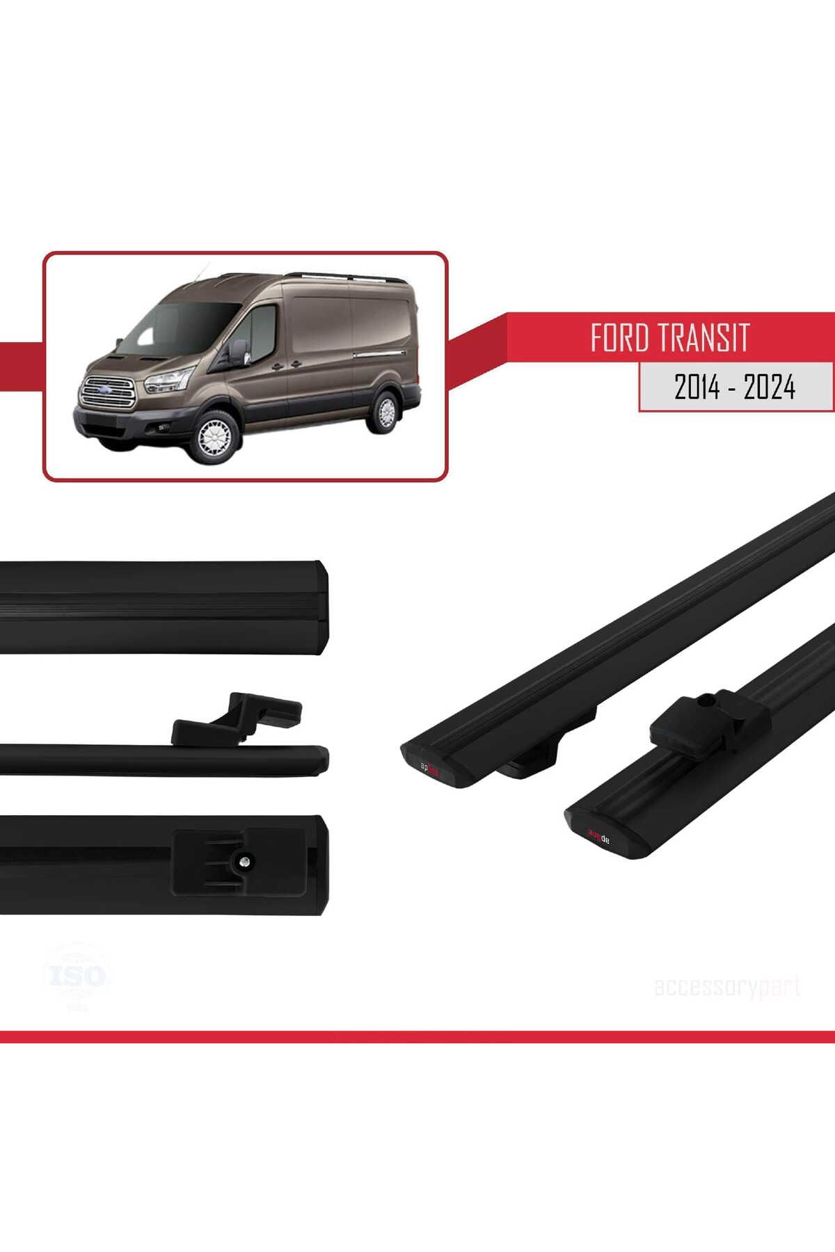 Ford Transit 2014 Ve Sonrası Ile Uyumlu Basıc Model Universal Ara Atkı Tavan Barı Siyah 2 Adet