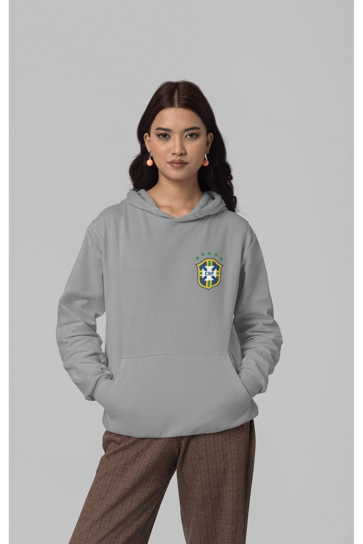 brezilya pele milli takım forma sırt baskılı unisex kapüşonlu sweatshirt