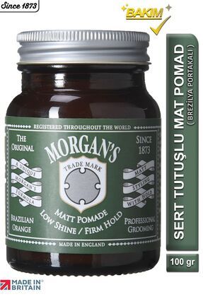 Morgan's Low Shine Sert Tutuşlu Mat Saç Şekillendirici Pomat (GREEN LABEL) 100gr Image 0