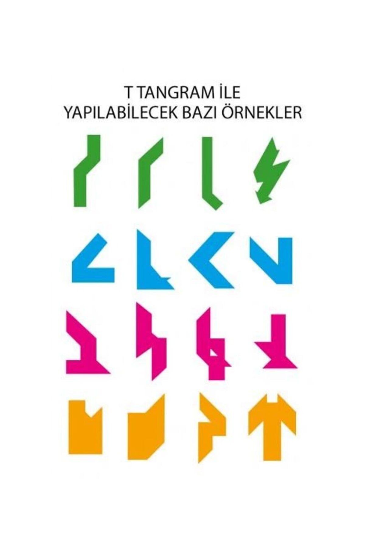 Tangram 4 Parçalı 100 Şekil Yapılabilir - Mavi Su Dünyası