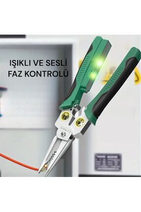 ÇOK AMAÇLI 8 FONKSİYONLU ELEKTRİKÇİ KABLO SOYMA PENSESİ Image 0