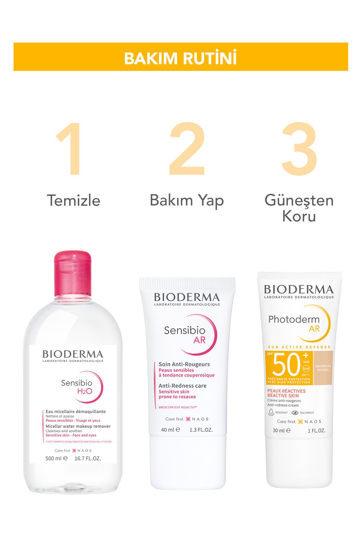 Photoderm AR SPF50+ Kızarıklık Karşıtı Yüksek Korumalı Renkli Yüz Güneş Kremi 30 ml