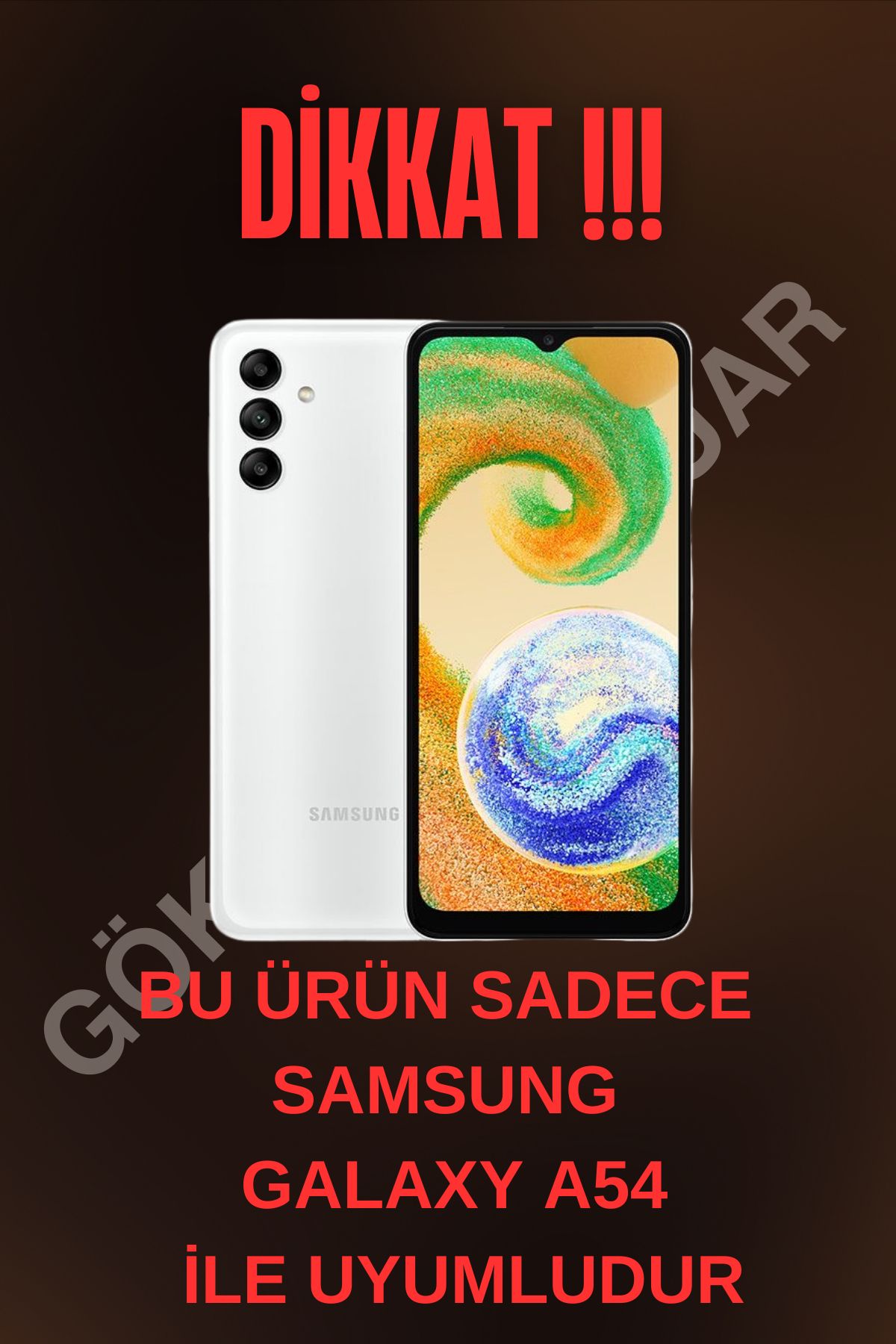 Samsung Galaxy A54 Uyumlu 3d Görünümlü Baskılı Telefon Kılıfı