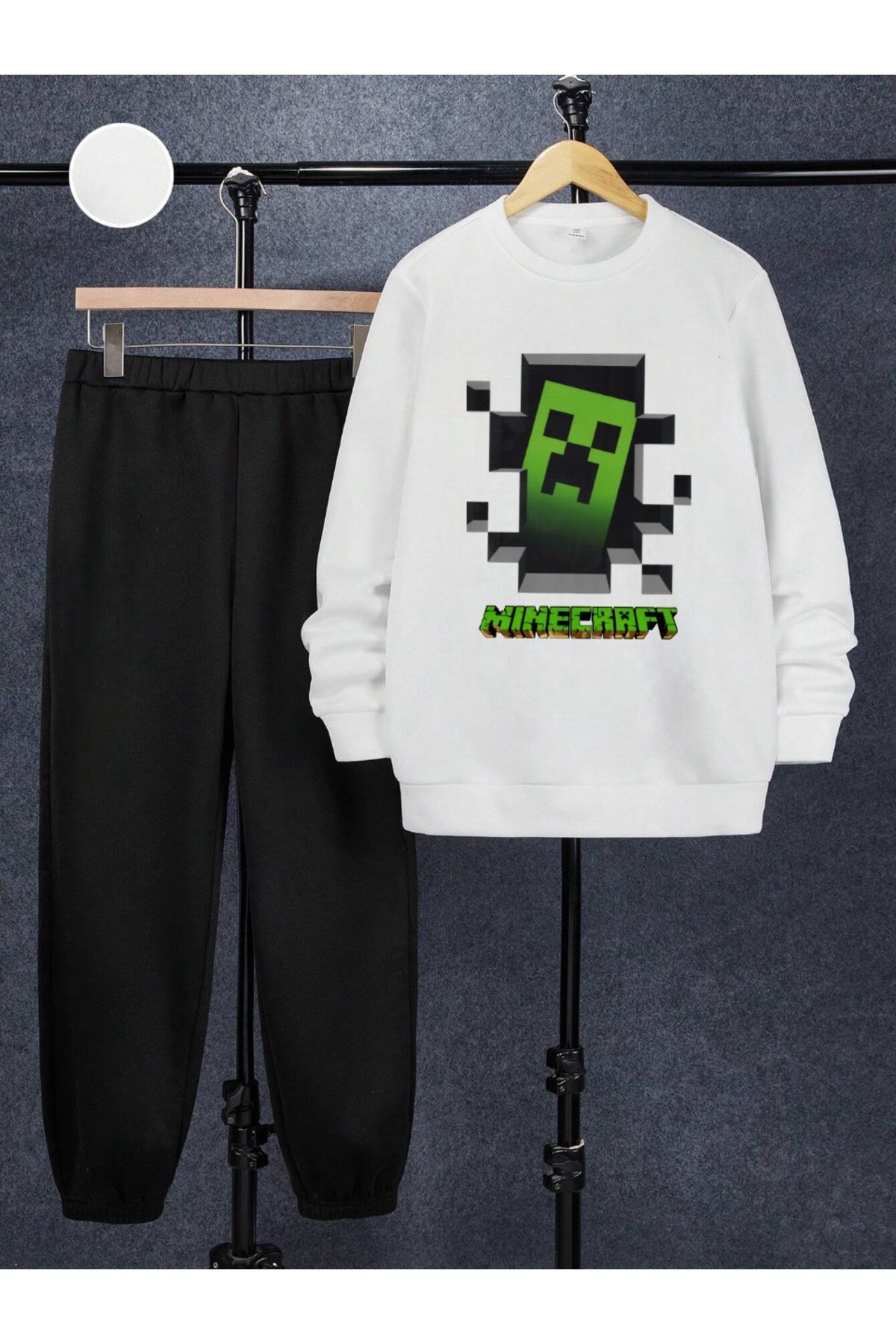 Heybely Kids MinecraftBaskılı Oversize Sweats...