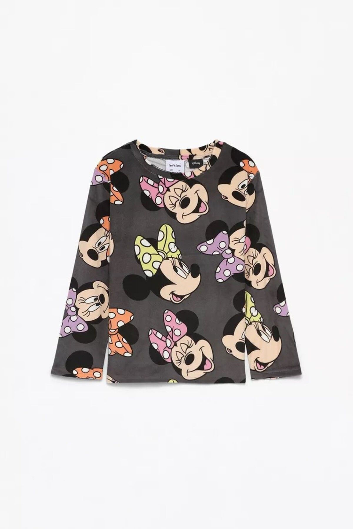 Fiyonklu Minnie Mouse ©Disney kadife pijama takımı