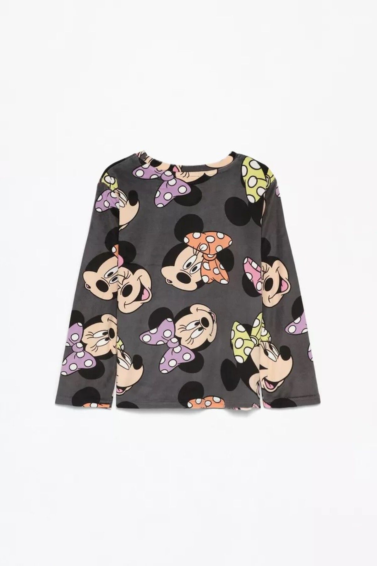 Fiyonklu Minnie Mouse ©Disney kadife pijama takımı