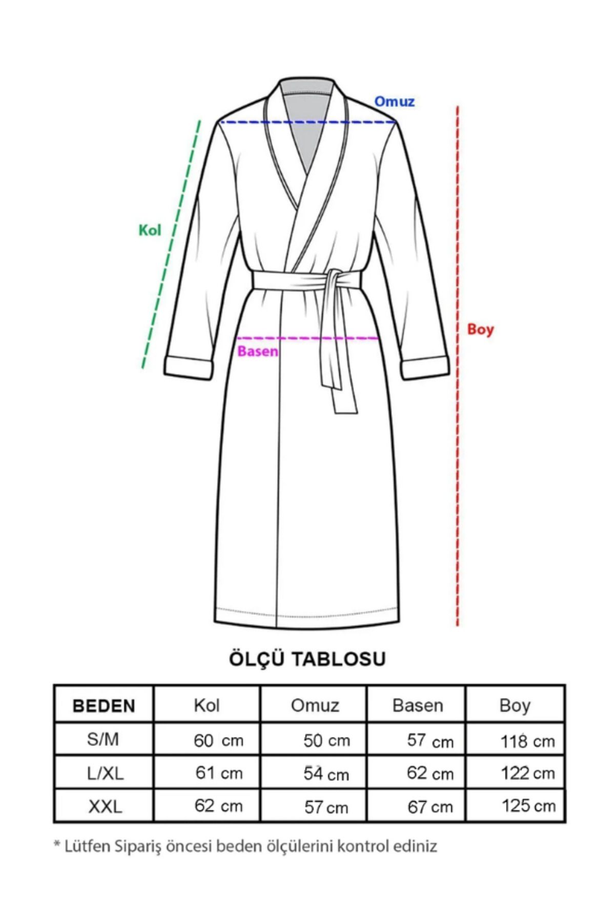 Pudra Unisex Kimono Müslin Bornoz - %100 Pamuklu & Yumuşak Bornoz