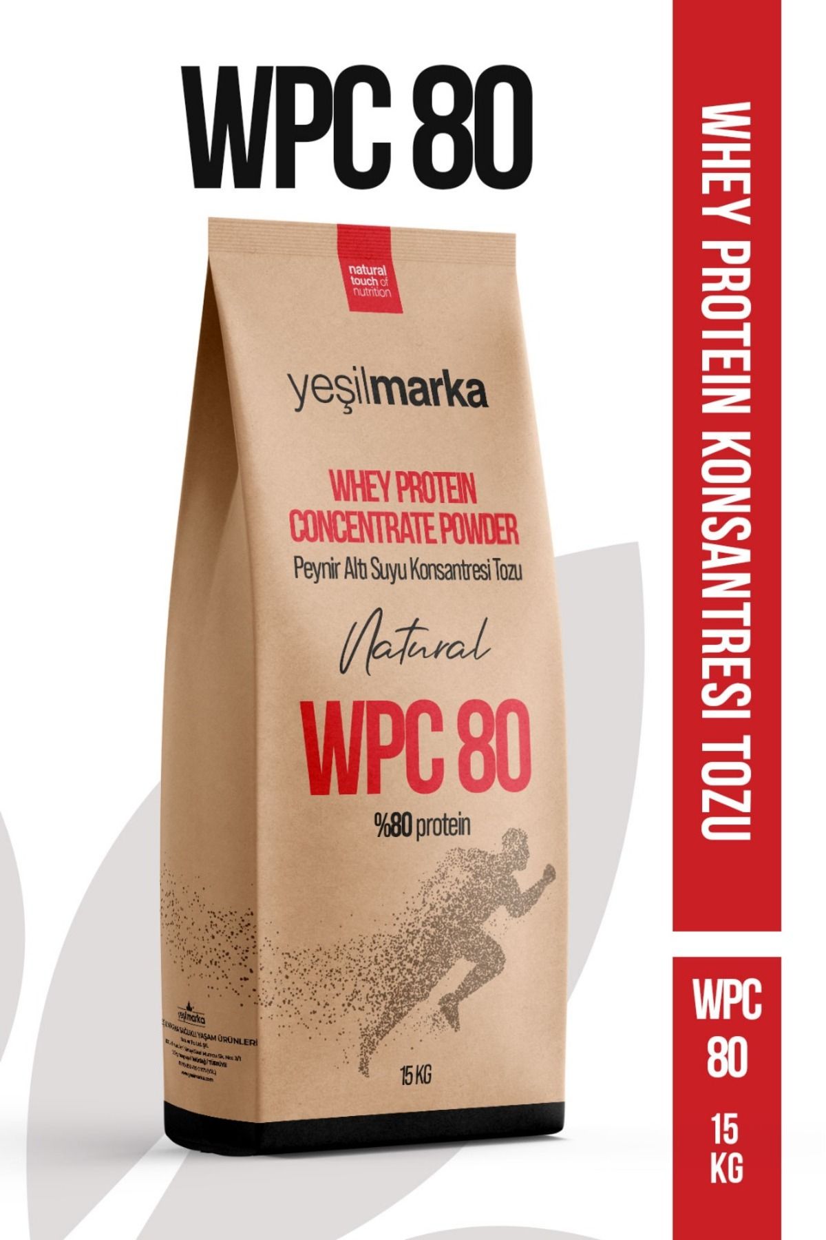 Peynir Altı Suyu Tozu WPC80 Whey Protein Konsanstresi Tozu 15 kg