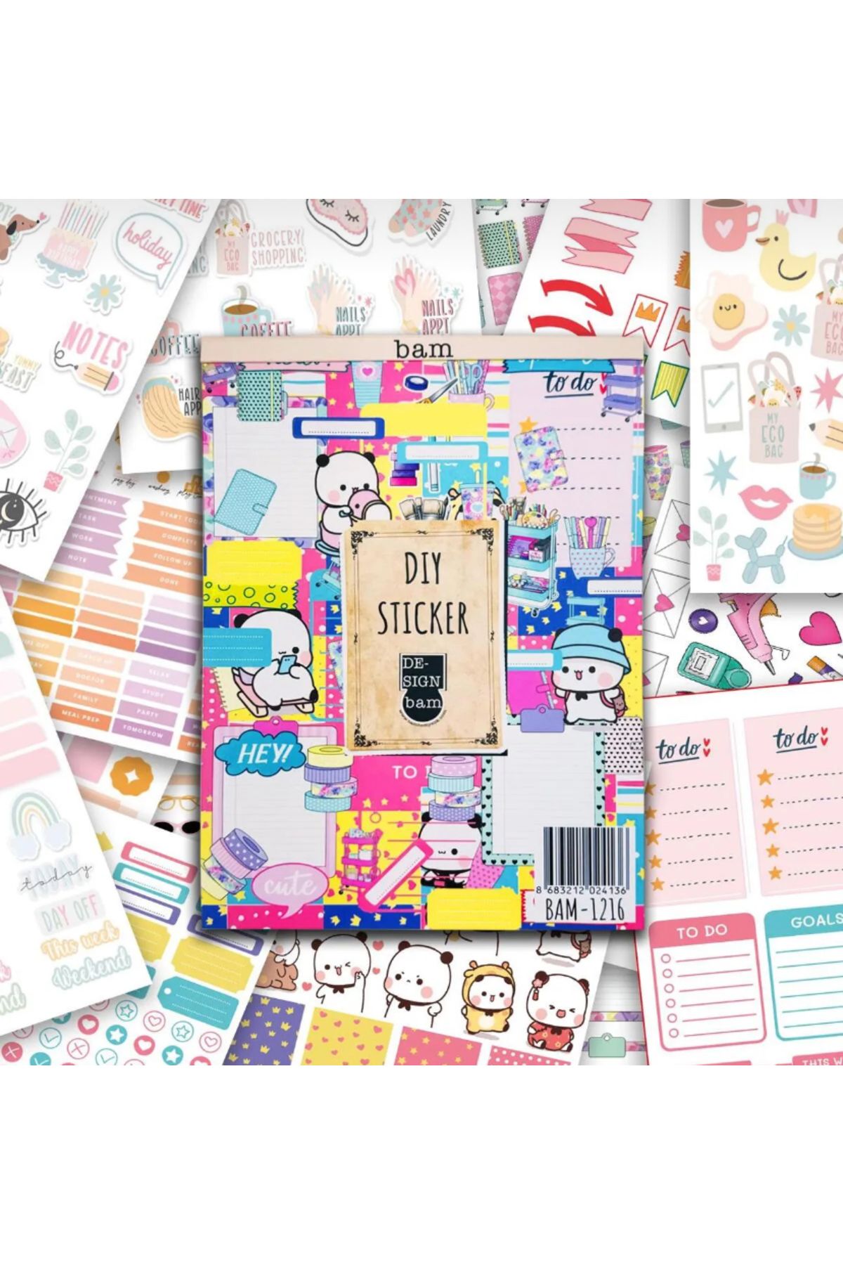 Bonito Gift Renkli StickerDefter (Girl Power)