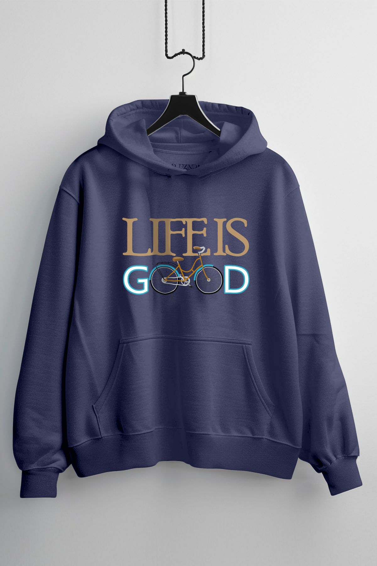 Zestia Unisex Hoodie, Life isGood Tasarım Bas...