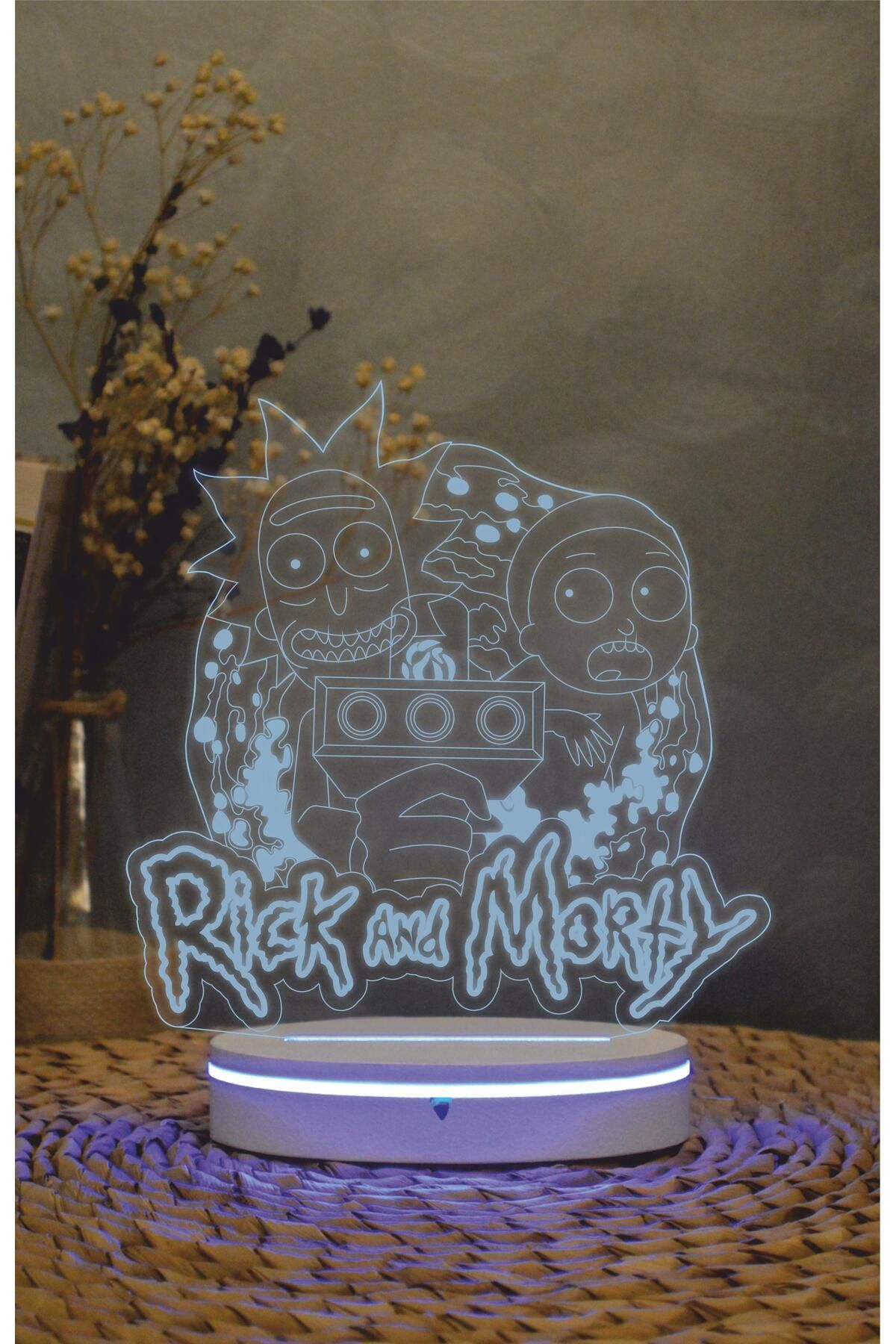 Yubi Design Rick And Morty -3 boyutlu led lam...