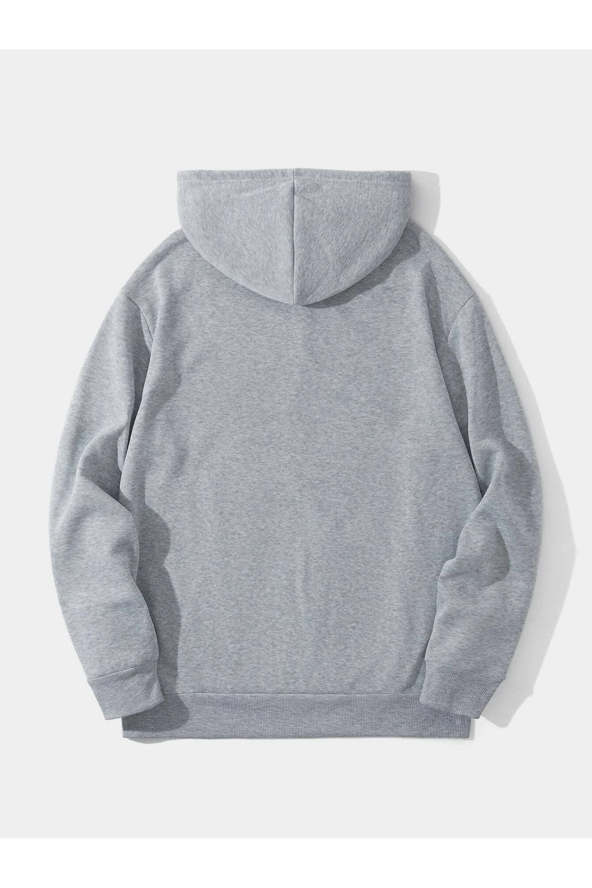 NY Baskılı Unisex Oversize Kapşonlu Sweatshirt