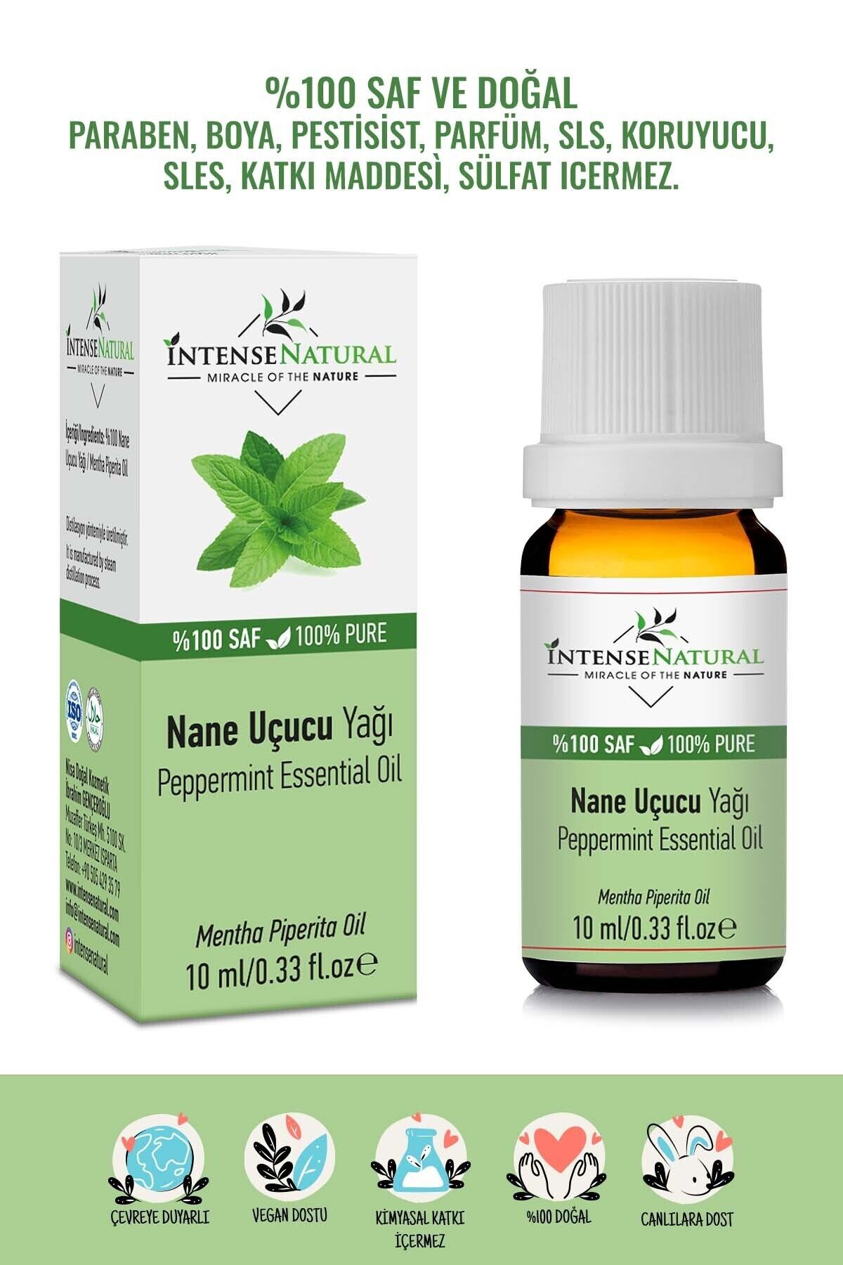 İntense Natural Nane UçucuYağı 10 Ml %100 Saf...