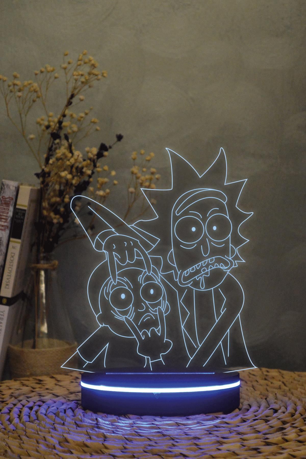 Yubi Design Rick And Morty -3 Boyutlu 16 Renk...