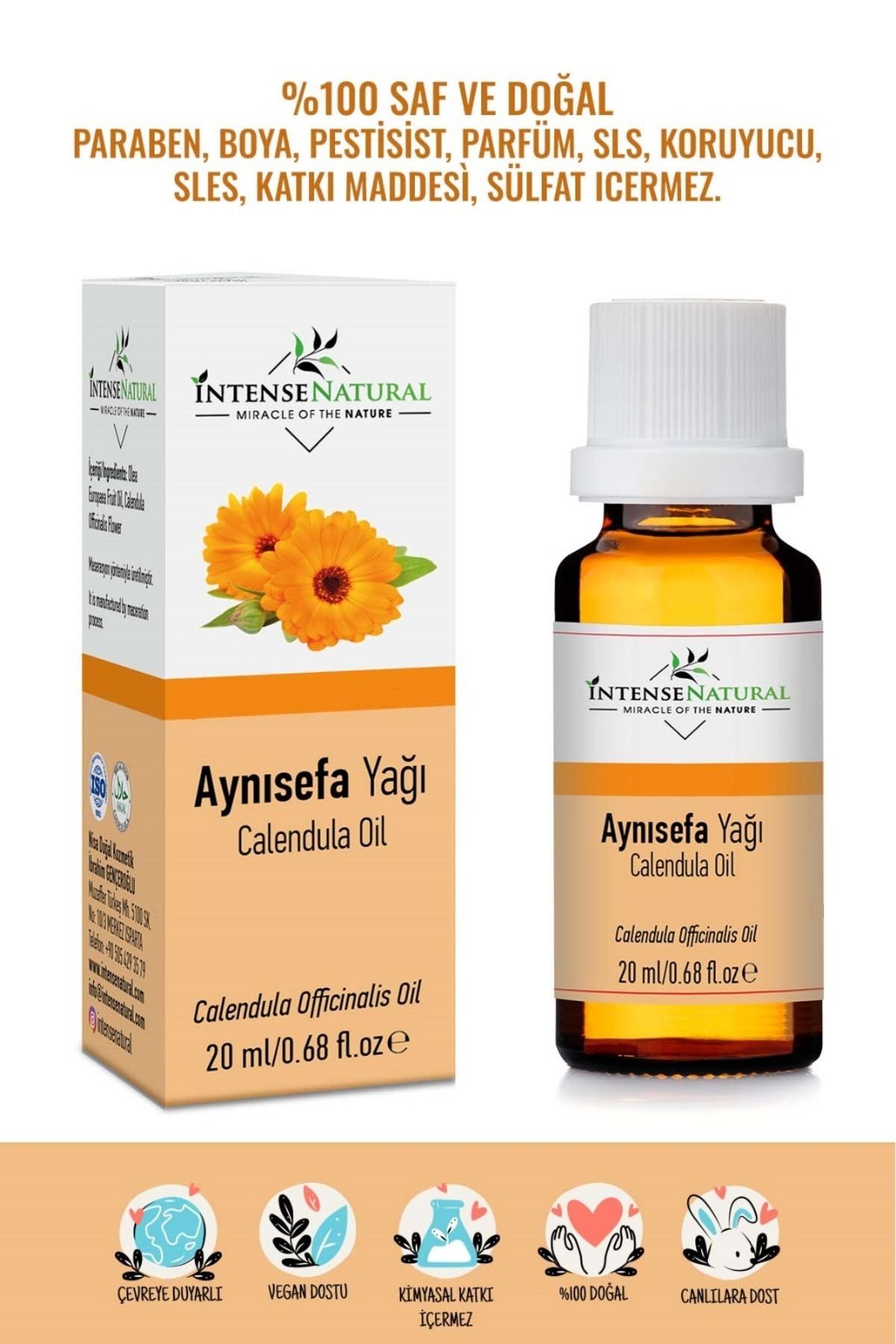 İntense Natural AynısefaÇiçeği Yağı 20 ml %10...