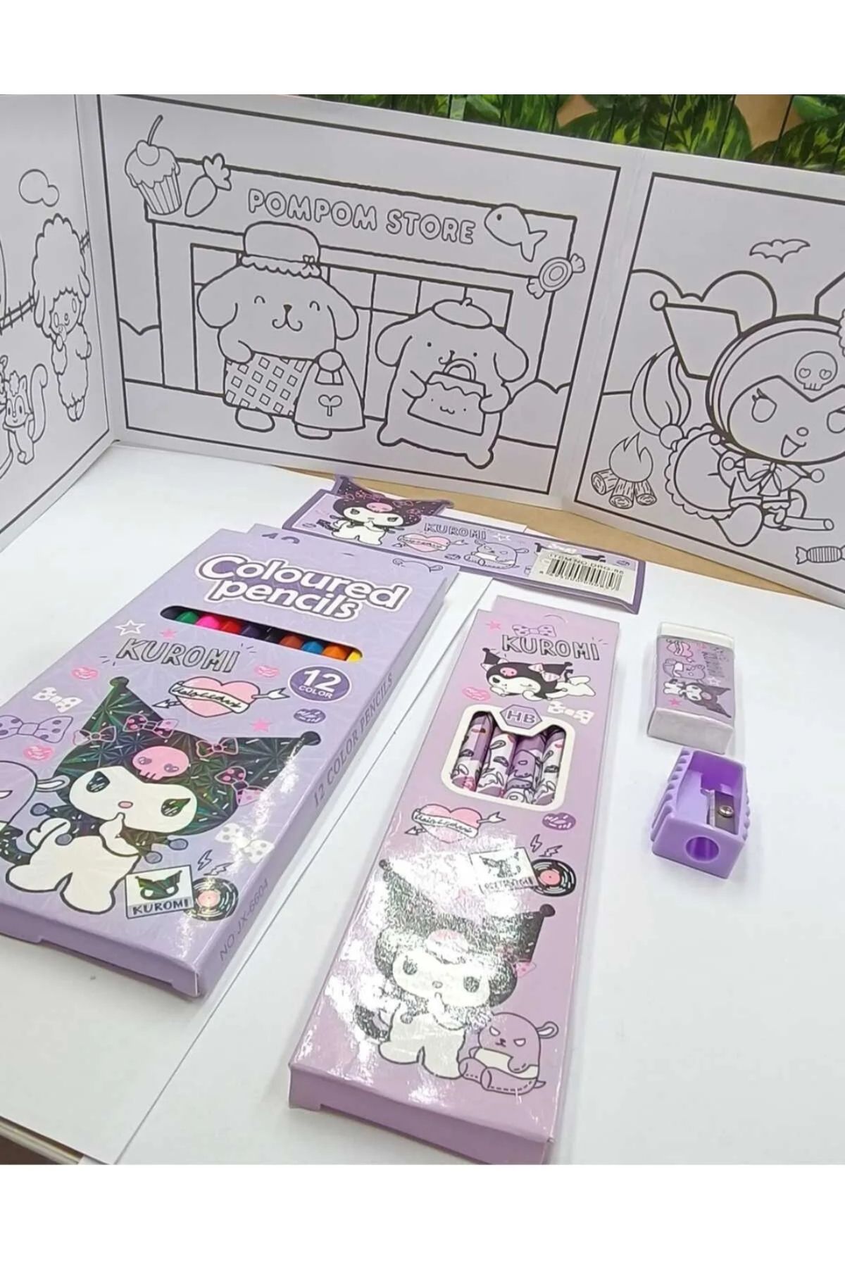 sanrio kuromi cinnamoroll lüx hediyelik kırtasiye seti