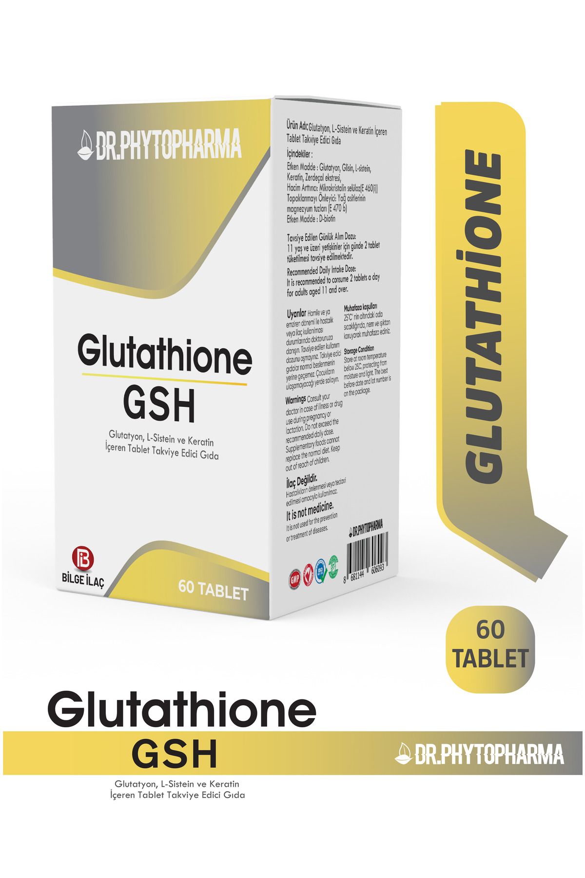 Dr Phytopharma Glutatyon,Glisin, L-Sistein, K...