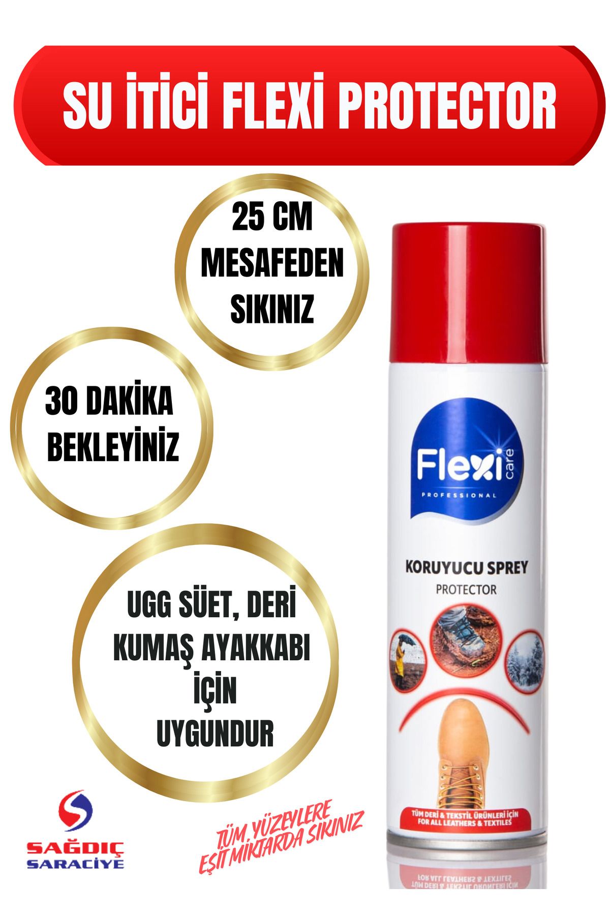 FLEXİCARE Ayakkabı Su IticiSu Geçirmez Yağmur...