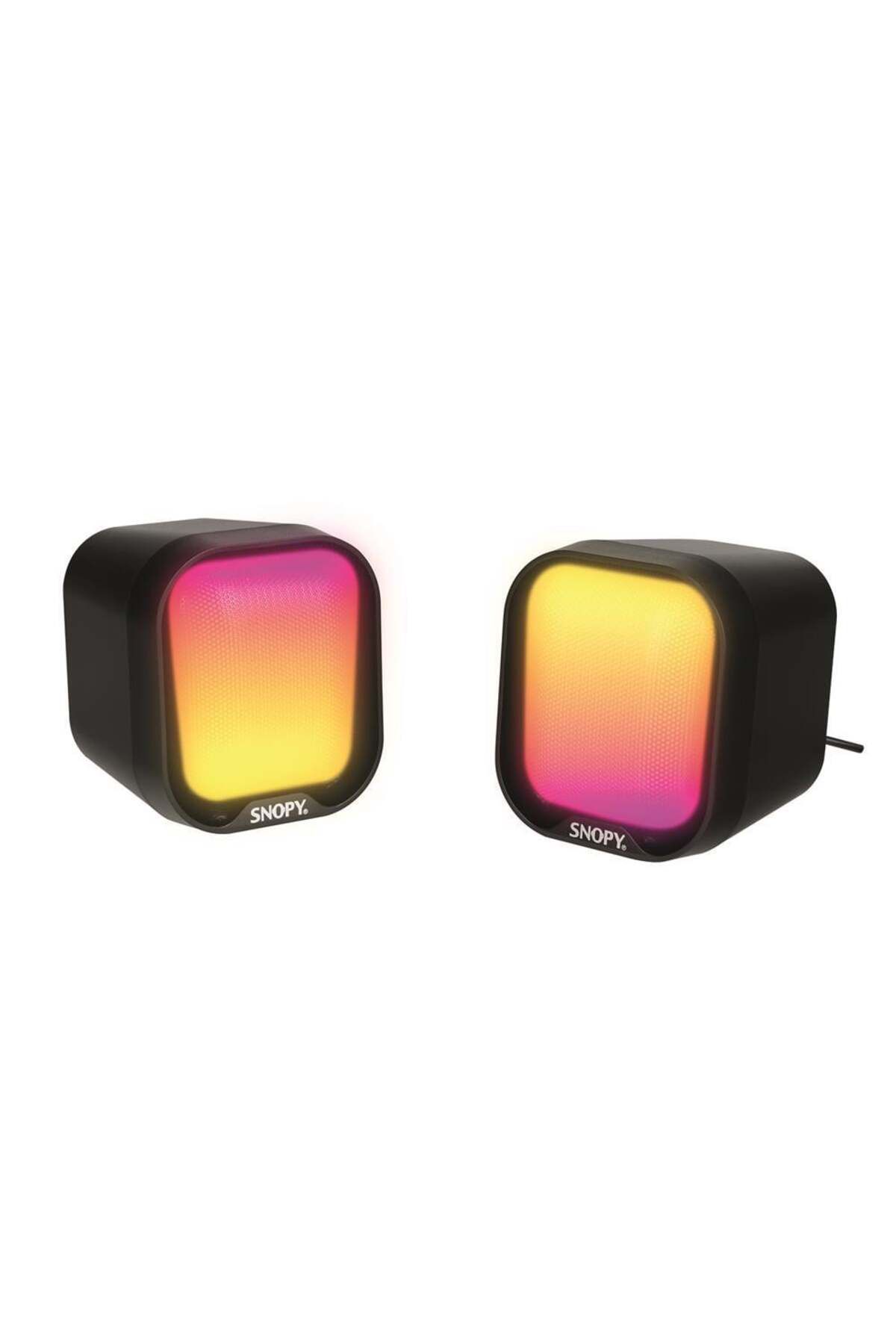 SN-87U 2.0 Mini RGB Işıklı 2Wx2CH Uyumlu Siyah USB Gaming Speaker Hoparlör