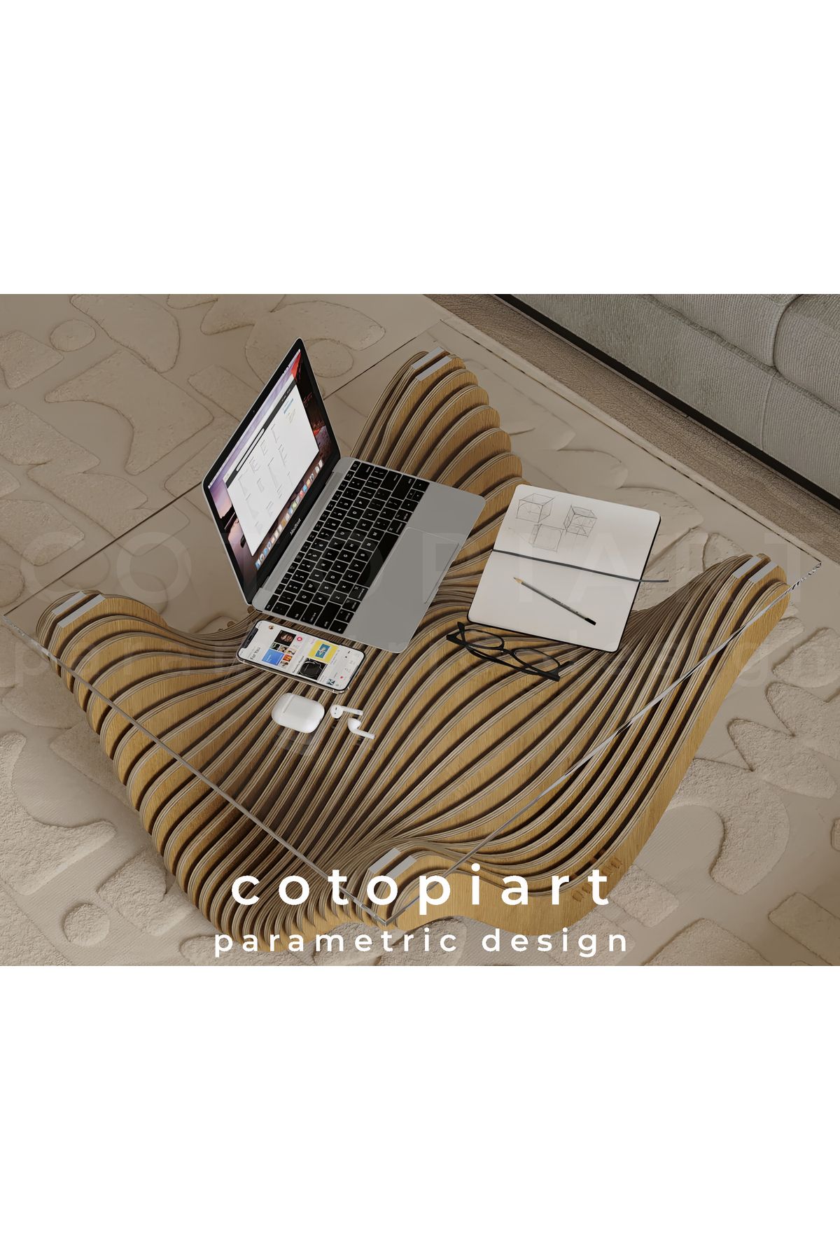 cotopiart Nereid wave coffeetable & Orta sehp...